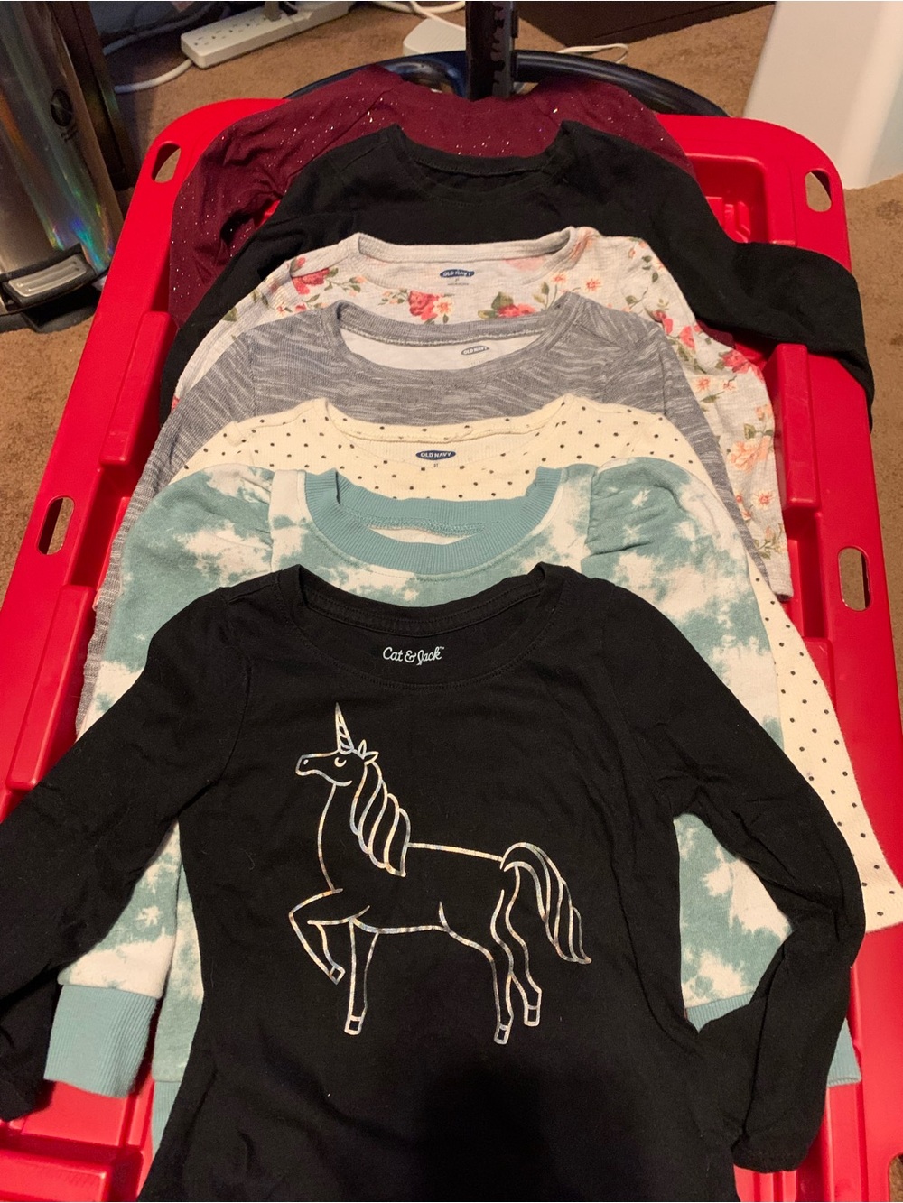 Girls Size 3T Long Sleeve Shirts